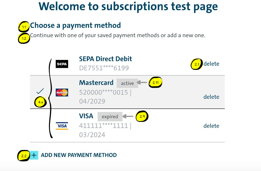 SPO selection - Subscriptions